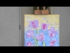 Tanja Bell How to Paint Flowers  Tulips Tutorial Palette Knife Painting Technique Lesson Demo Part 2