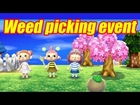 WEED PICKING EVENT Animal Crossing New Leaf Gameplay