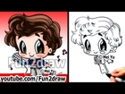 One Direction Harry Styles Drawing Tutorial - 1D Chibi