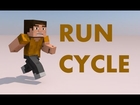 Minecraft Animation - Run Cycle Test - CInema 4d