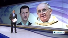 In message to Pope, Assad says he's determined to defend Syrians of all religions against Takfirs
