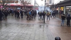 Swedish neo-nazis attack anti-nazi demostrators, families and police.