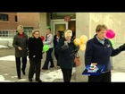 Staff releases balloons in honor of their patients who died of cancer