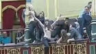 Topless protesters interrupt Spanish Parliament